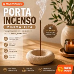 Porta Incenso Decorativo Minimalista – Incensário Moderno - comprar online