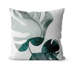 Kit 4 Capas De Almofadas 45x45 - Floral Verde Aquarela - Kombigode Store