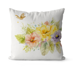 Kit 4 Capas De Almofadas Decorativas 45x45 - Coelho Páscoa Aquarela - comprar online