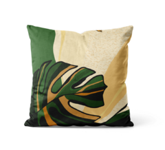 Kit 4 Capas De Almofadas 45x45 - Floral Verde na internet