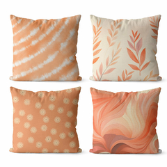 Kit 4 Capas De Almofadas 45x45 - Peachy