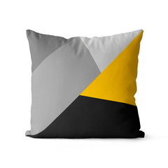 Kit 4 Capas De Almofadas 45x45 - Geométrica Amarelo e Preto - comprar online
