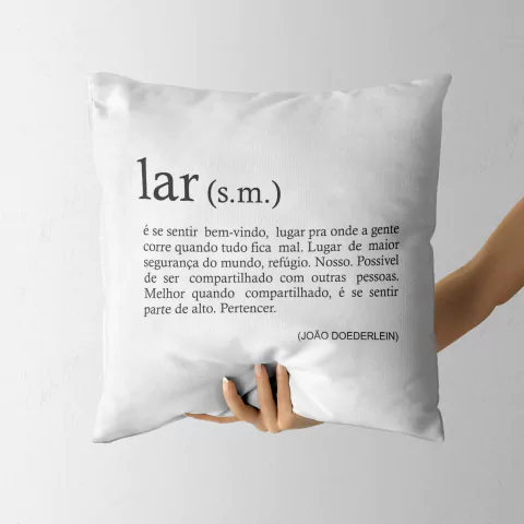 Capa de Almofada Lar S.M 45x45