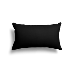 Capa De Almofada Retangular 30x50 - Preto