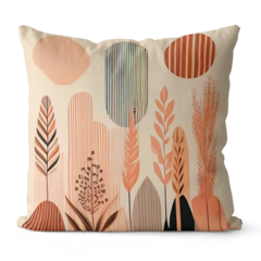 Kit 4 Capas De Almofadas 45x45 - Pêssego Floral - loja online