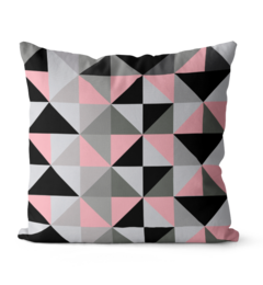 Kit 4 Capas De Almofadas 45x45 - Gratidão e Fé Rosa - loja online