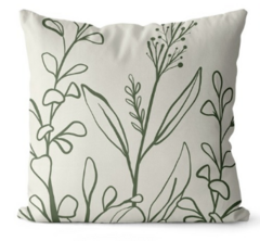 Capa Almofada Decorativa 45X45 - ramo oliva