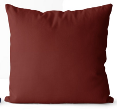 Capa Almofada Decorativa 45X45 - VINHO LISA