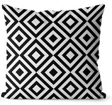 Capa Almofada Decorativa 40X40 LOSANGO PRETO