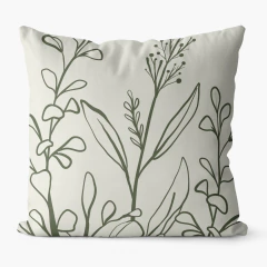 Kit 4 Capas De Almofadas 45x45 - Verde Floral na internet