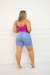 Short Saia Jeans Plus Size - Claro - comprar online