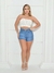 Shorts Jeans Cintura Alta - Claro - Sairaf Jeans