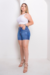 Bermuda Meia Coxa Jeans - Média - loja online