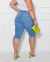 Bermuda Pedal Jeans Com Abertura - Clara - loja online