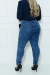 Calça Cigarrete Jeans Plus Size - Média - loja online