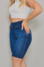 Bermuda Ciclista Jeans Com Muito Elastano - Escura - Sairaf Jeans