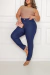 Calça Skinny Jeans Plus Size - Escura na internet