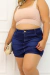 Short Saia Jeans Plus Size - Escuro na internet