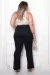 Calça Flare Jeans Plus Size - Preta na internet