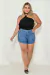 Shorts Jeans Plus Size Barra Normal - Sairaf Jeans