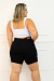 Bermuda Jeans Plus Size - Preta na internet