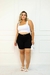 Bermuda Jeans Plus Size - Preta - loja online