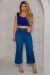 Calça Jeans Pantacourt Cintura Alta - comprar online