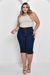 Bermuda Ciclista Jeans Plus Size Cintura Alta - Marinho - comprar online