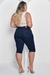 Bermuda Ciclista Jeans Plus Size Cintura Alta - Marinho na internet