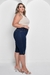 Bermuda Ciclista Jeans Plus Size Cintura Alta - Marinho - Sairaf Jeans