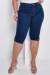 Bermuda Ciclista Jeans Plus Size Cintura Alta - Escura - Sairaf Jeans