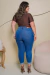 Calça Jeans Capri Plus Size - Media na internet