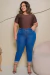 Calça Jeans Capri Plus Size - Media - comprar online