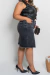 Saia Jeans Plus Size Com Fenda Frontal - Cinza - Sairaf Jeans