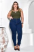 Calça Skinny Jeans Plus Size Feminina Cintura Alta - Media - Sairaf Jeans