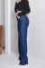 Calça Wide Leg Jeans - Azul Strass - Sairaf Jeans
