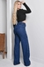 Calça Wide Leg Jeans - Azul Strass na internet