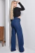 Calça Wide Leg Jeans - Azul Strass na internet