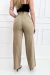 Calça Wide Leg de Sarja - Cáqui - loja online