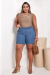 Shorts Plus Size Tecido Leve - Claro - comprar online