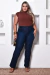 Calça Boot Cut Jeans Plus Size - Marinho - Sairaf Jeans