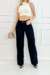 Calça Wide Leg Jeans - Preta - Sairaf Jeans