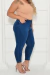 Calça Capri Jeans Plus Size Com Abertura - Escura na internet