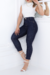Calça Cigarrete Jeans Barra Com Abertura - Azul Petróleo na internet