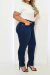 Calça Reta Jeans Plus Size - Escura na internet