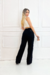 Calça Wide Leg Jeans - Preta - comprar online