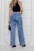Calça Wide Leg Jeans - Manchada - loja online
