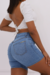 Bermuda Meia Coxa Jeans De Pregas - Clara - Sairaf Jeans
