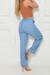 Calça Pantalona Jeans Com Elástico - Clara - loja online