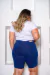 Bermuda Jeans Ciclista Cintura Alta - Média - comprar online